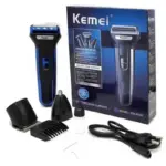 KM-6330 3 In 1 Hair Trimmer Grooming Kit - Image 2