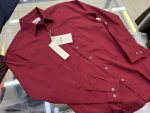 Zara full Shirt 3775 Maroon - Image 3