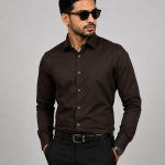 Zara full Shirt 3775 Chocolate